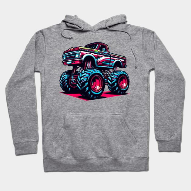 Monster Truck Hoodie by Vehicles-Art